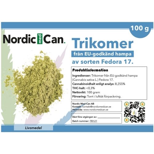 Vedora 17 trikomer | 8,255 % cannabinoider