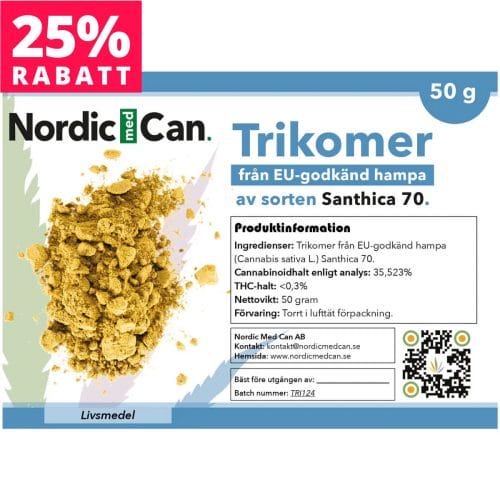 Santhica 70 trikomer | 35,5% cannabinoider | REA