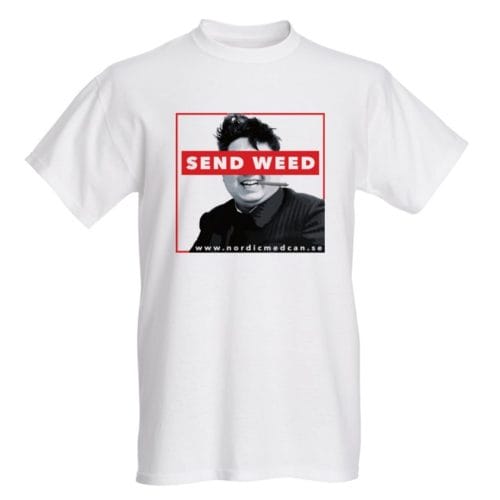 T-shirt med Nordic Med Can tryck | SEND WEED