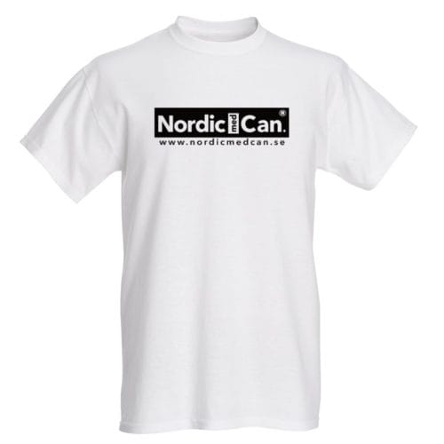 T-shirt med Nordic Med Can tryck | SVART
