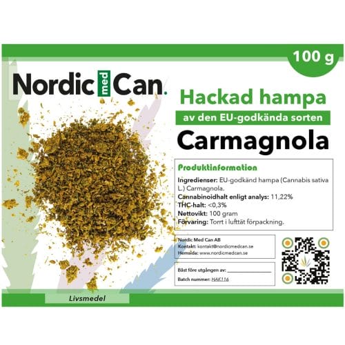 Carmagnola | Hackad hampa | 100 gram